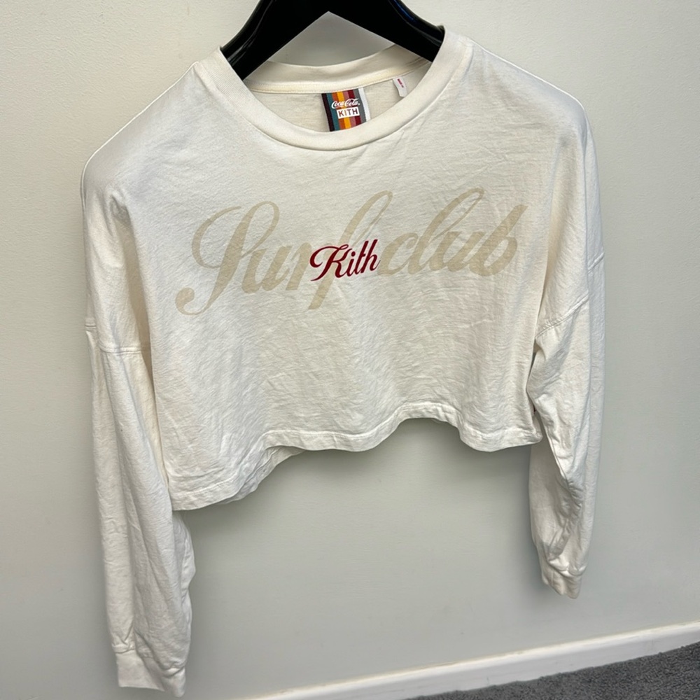 Kith X Cola Cola crew neck crop top Small